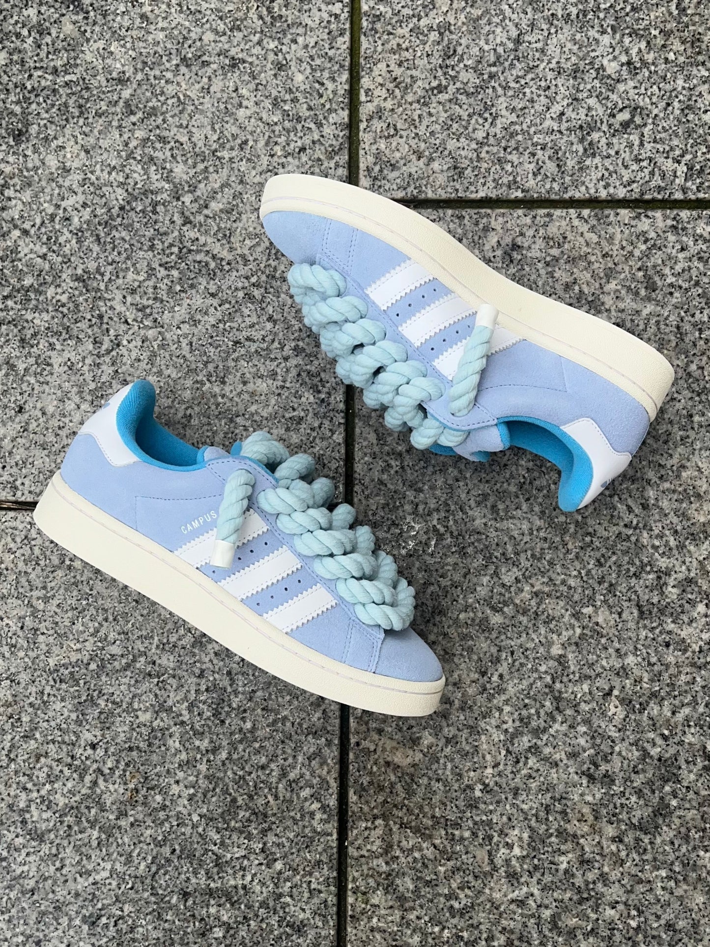 adidas campus 00s rope laces all babyblau