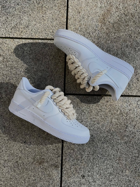 airforce 1 rope lace cream