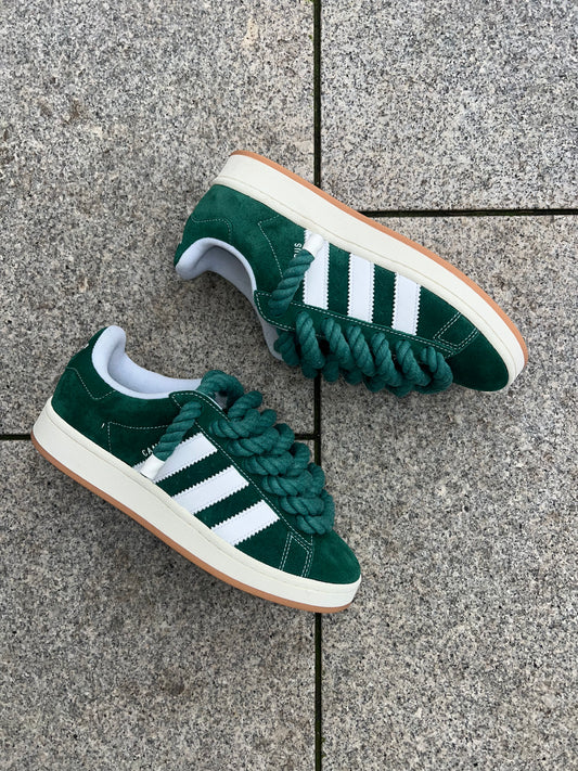 lacets en corde adidas campus 00s tout vert