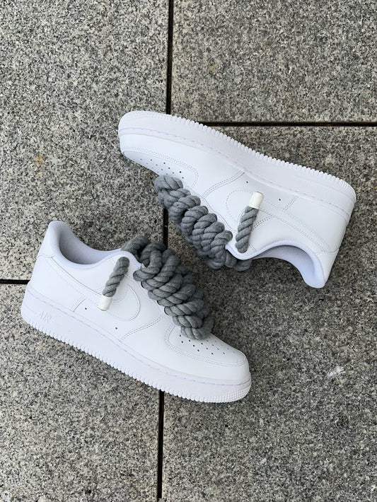 airforce 1 rope laces grey