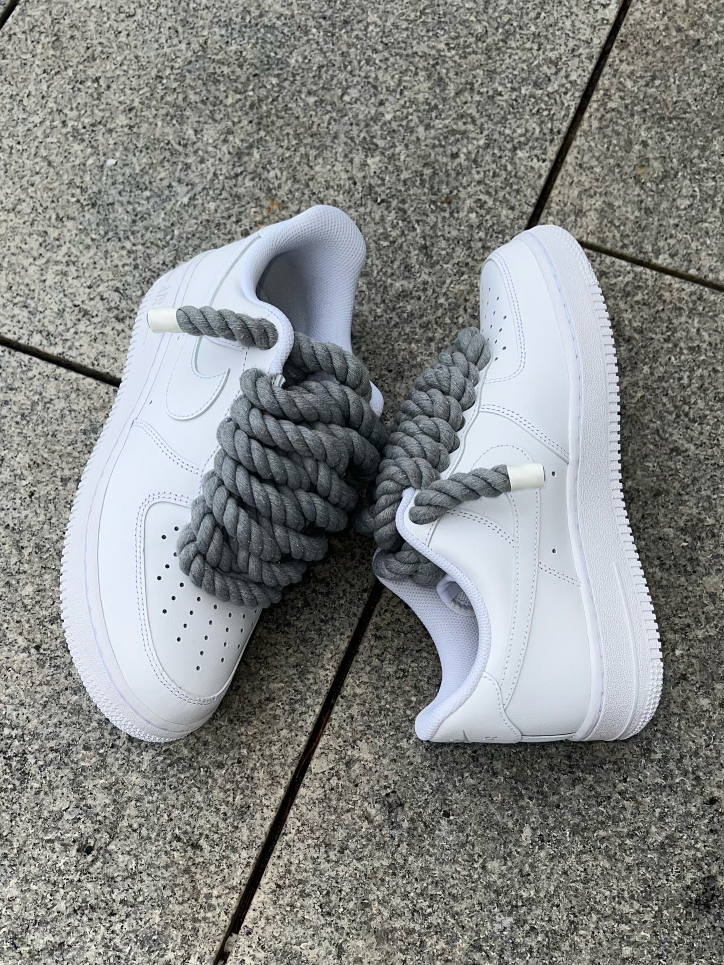 airforce 1 rope laces grey