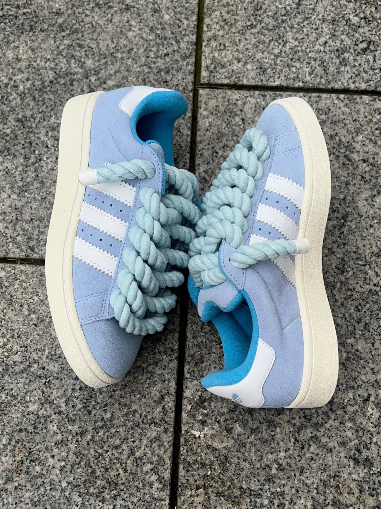 adidas campus 00s rope laces all babyblau