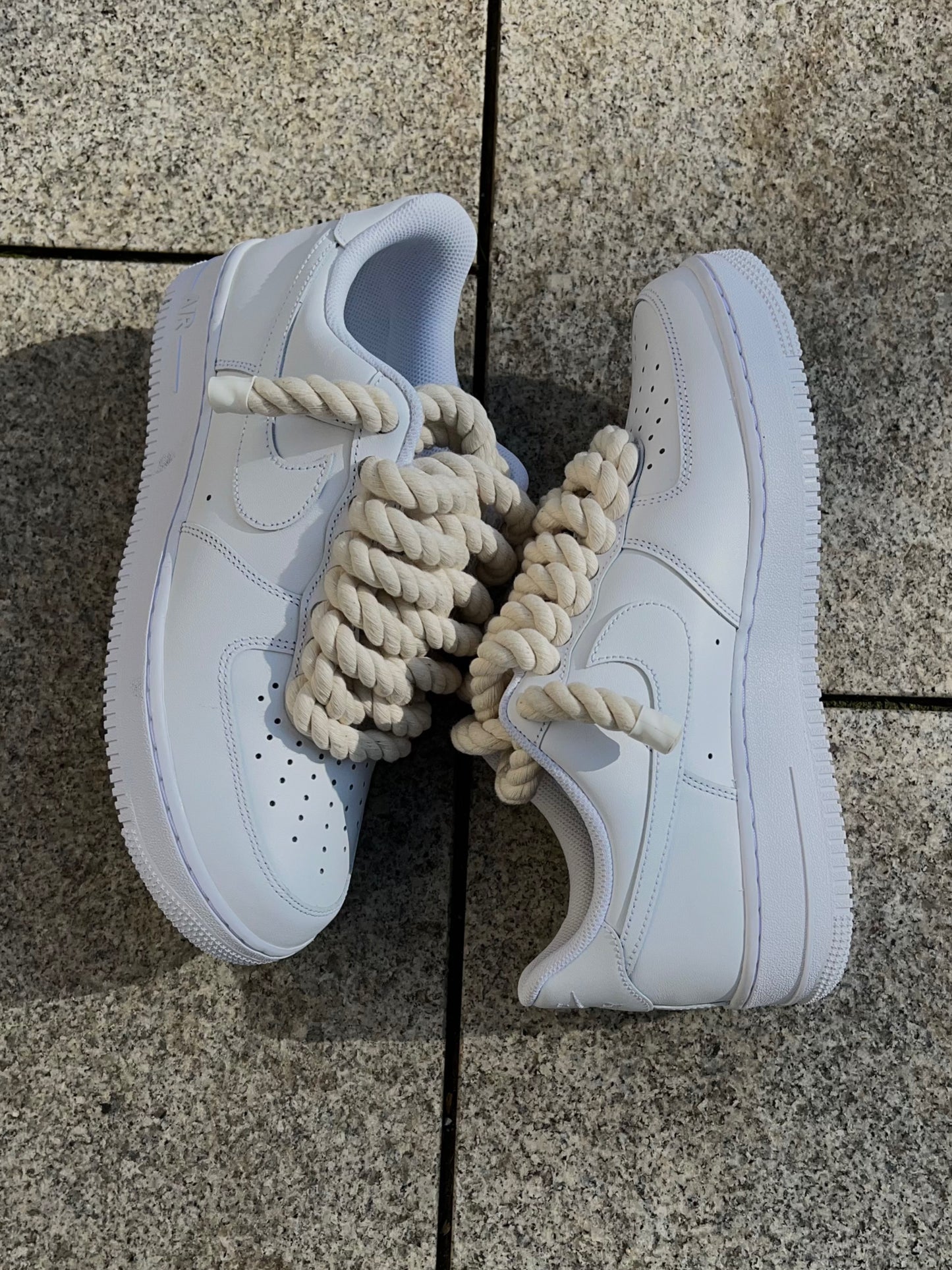 airforce 1 rope laces crémé