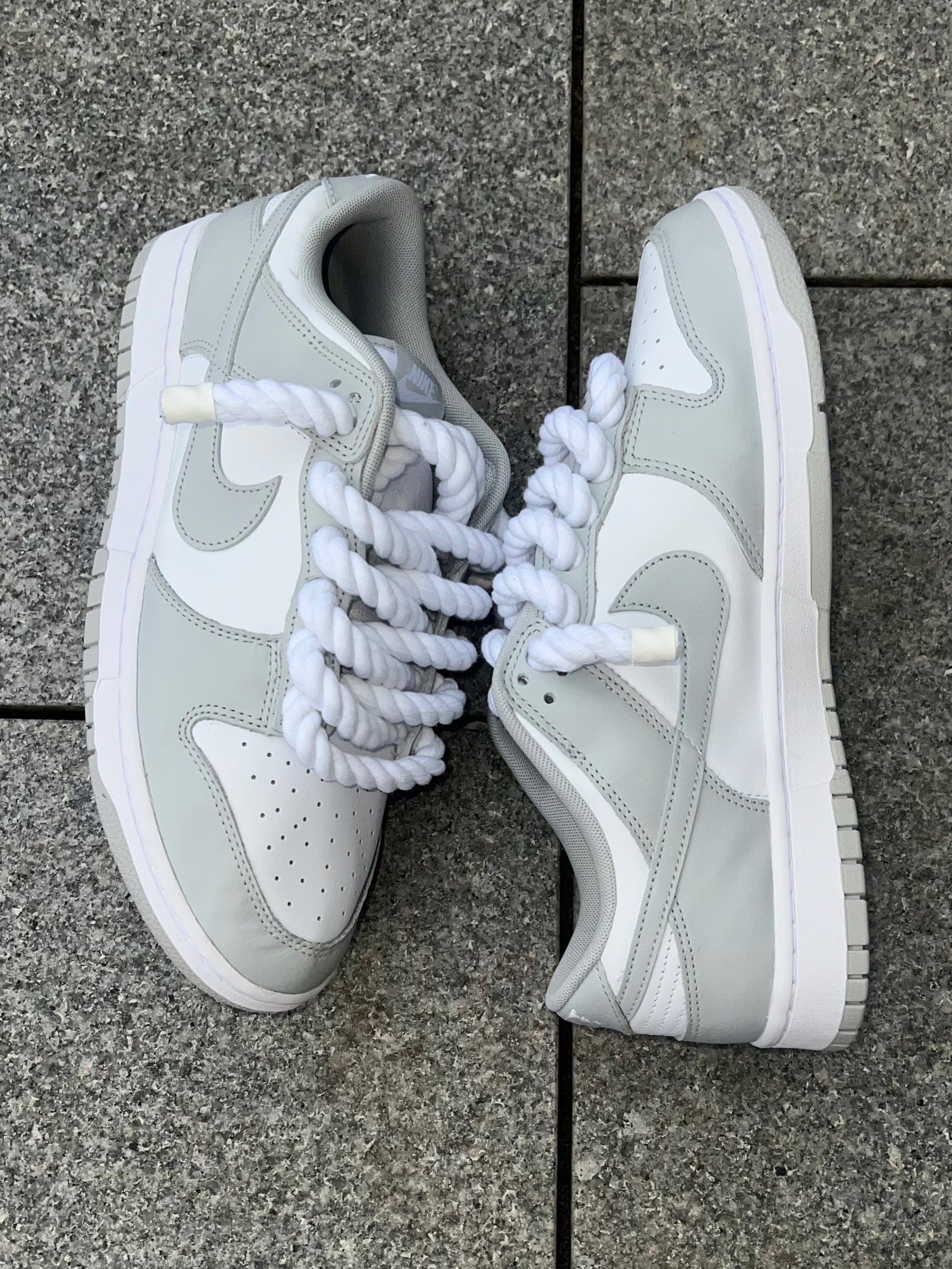 nike dunk low rope laces grey – my.ropez