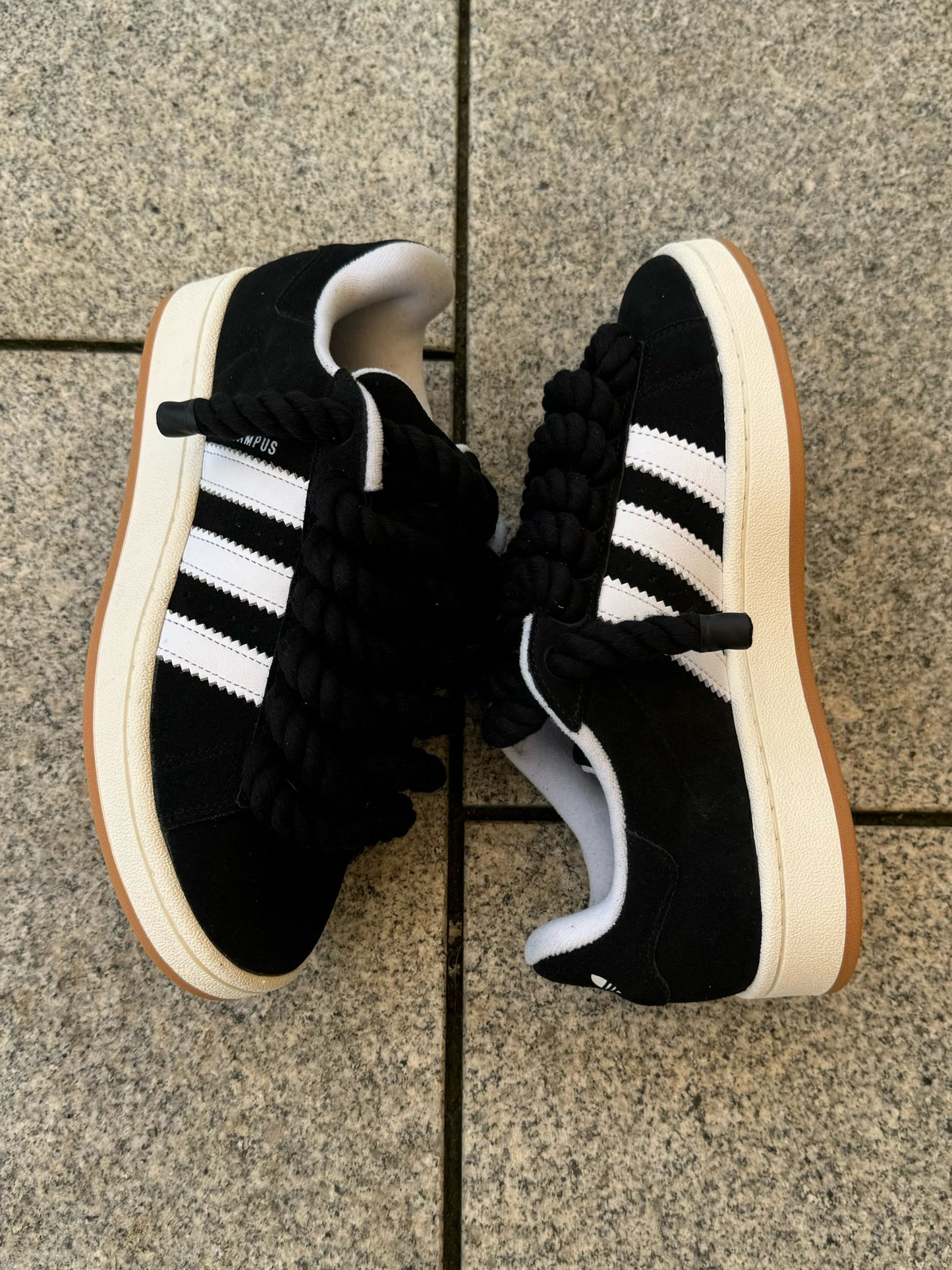 adidas campus 00s rope laces all black