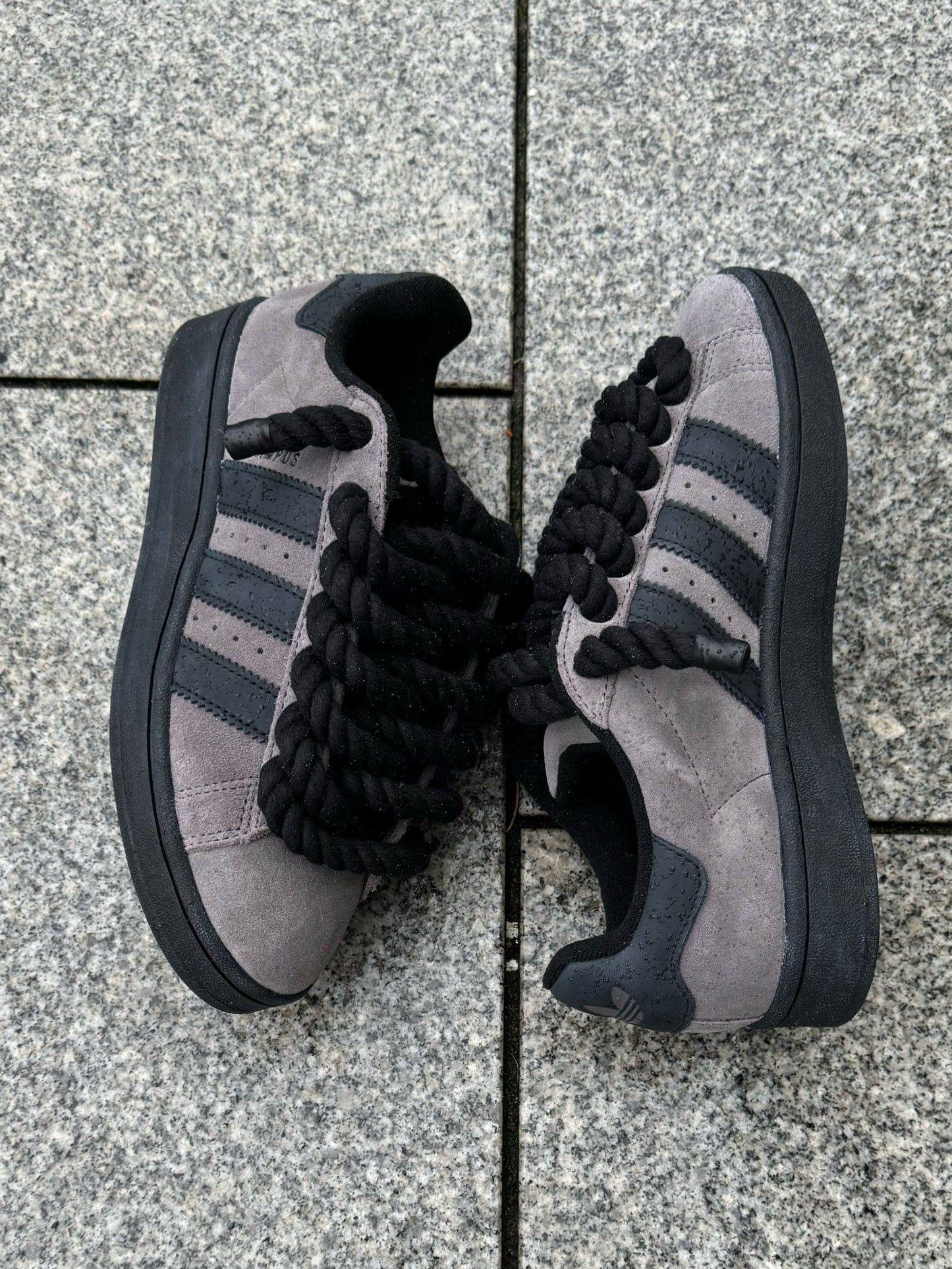 adidas campus 00s rope laces charcoal