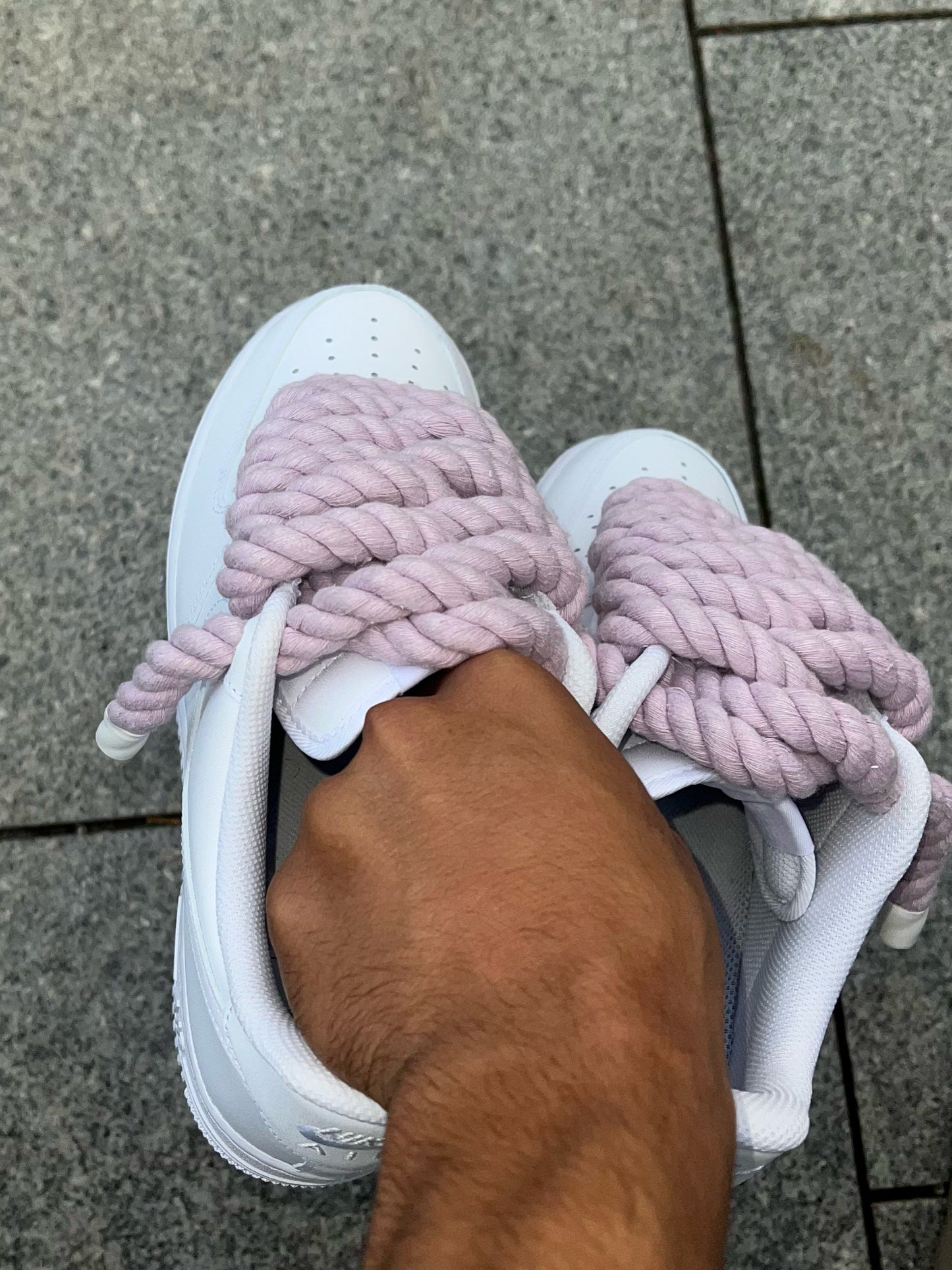 airforce 1 rope laces 
purple